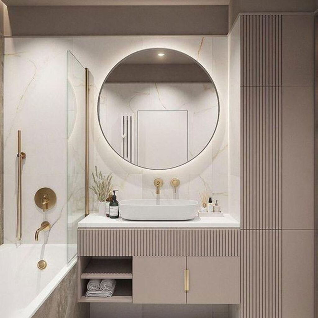 طراحی روشویی سرویس بهداشتی مینیمال