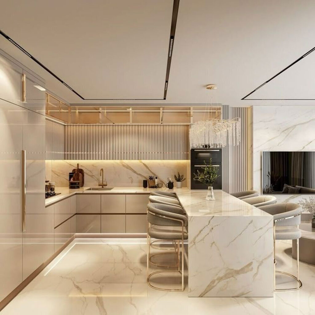 طراحی کابینت آشپزخانه شیک در سال 1404