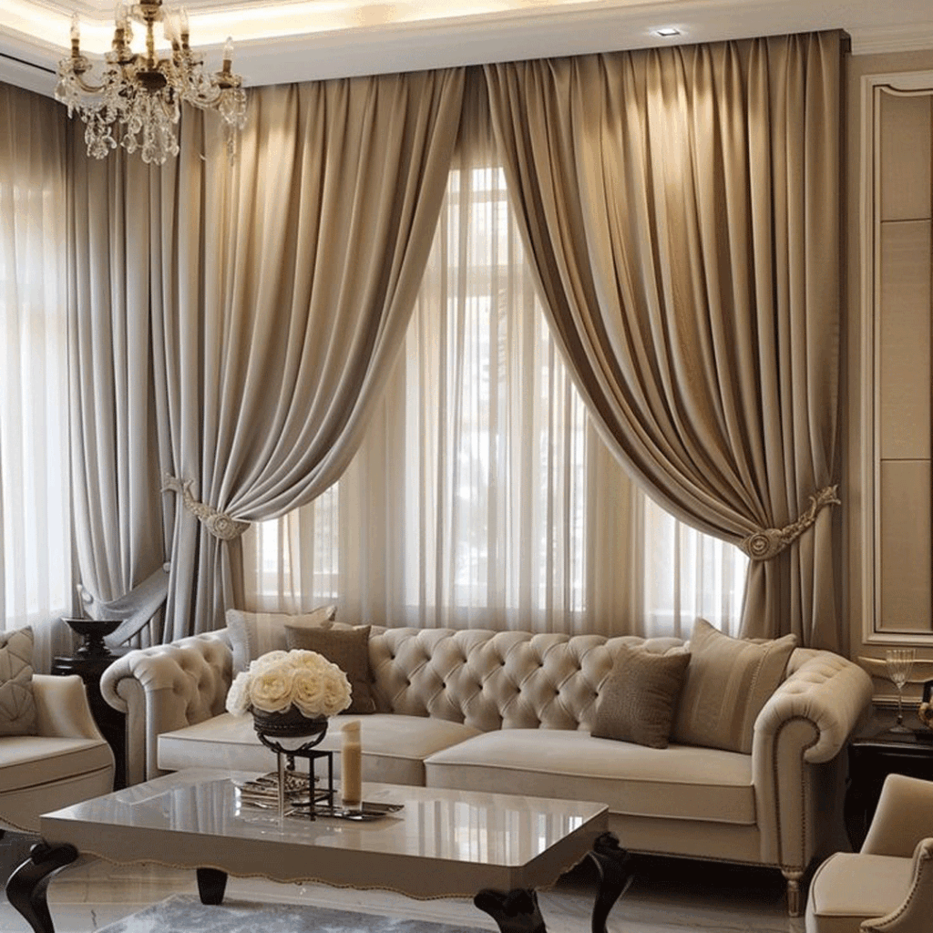 طراحی پرده مدرن برای نشیمن