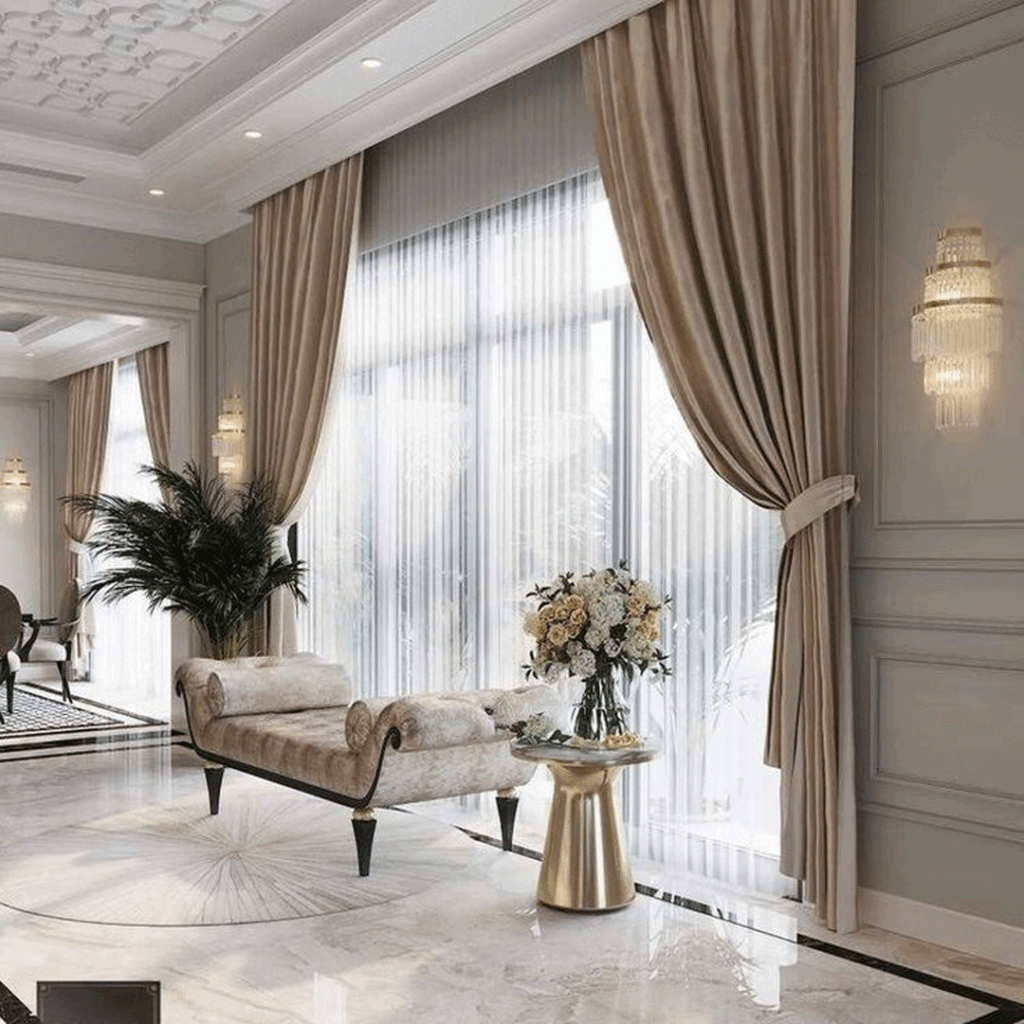 خاص ترین طراحی پرده برای نشیمن