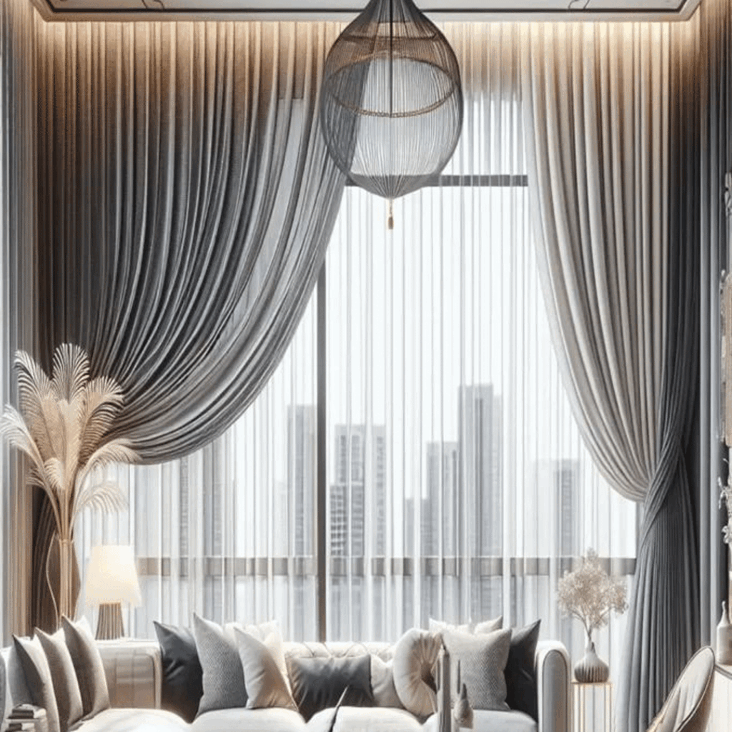 طراحی پرده خاص برای نشیمن